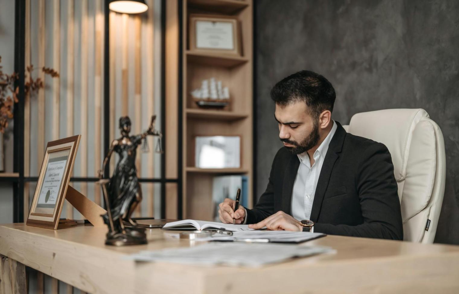 Ambiente di studio professionale per formazione giuridica